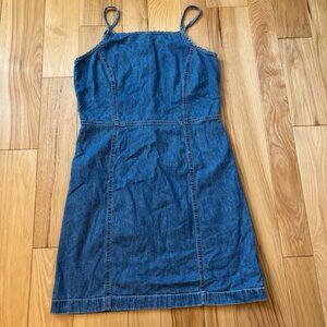 Vintage 90’s Ann Taylor Jeans Blue Denim Mini Dress